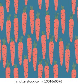 Seamless carrot pattern