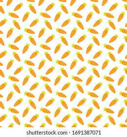 seamless carrot pattern and background vector illustration