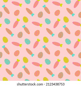 seamless carrot pattern and background vector illustration