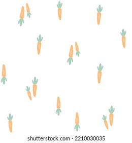 SEAMLESS CARROT PATTERN RELATED TO KITCHEN BODIES PRINTS IN EDITABLE VECTOR FILE