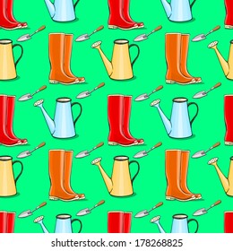 Seamless cartoon background with 