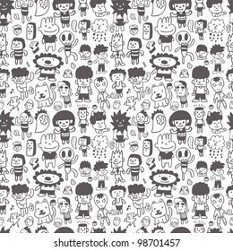 seamless cartoon pattern