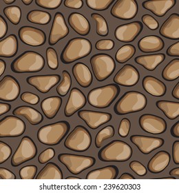 Seamless cartoon  stone background for design and decorate - vector