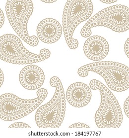 Seamless cashmere pattern illustration