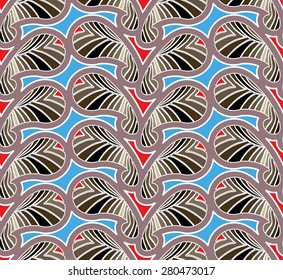 Seamless cashmere pattern illustration vector