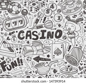 seamless casino pattern