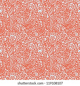 Seamless casual pattern with brunches and berries