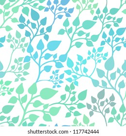 Seamless casual pattern with leaves