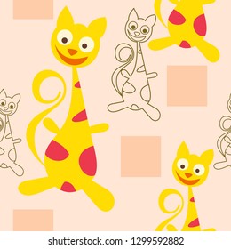 seamless cat patern