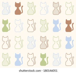 seamless cat pattern