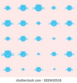 Seamless cat  pattern. Abstract decoration pattern background.