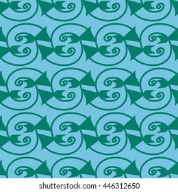 Seamless cat pattern. Vector print color stock design