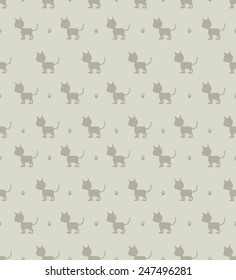 Seamless cats background