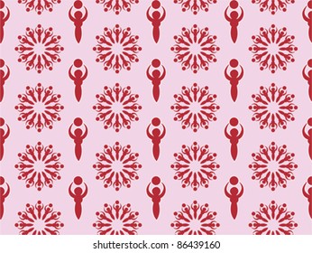 Seamless celtic goddess wallpaper