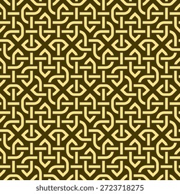 Nahtloses keltisches Knotenmuster mit verwobenen nordischen Knotenseildesigns und einem endlosen angelsächsischen Knotenhintergrund.