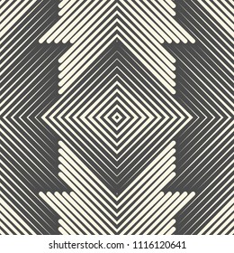 Seamless Celtic Pattern. Monochrome Sacred Geometry Background. Decorative Cross Design