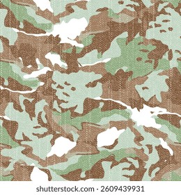 seamless cemoflage pattern o fabric textrues background