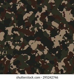 Seamless Central Europe woodland fashion camouflage pattern vector