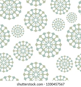 Seamless ceramic decor with colorful patchwork. Vintage multicolor pattern. Can be used for ceramic tile, wallpaper, linoleum, textile