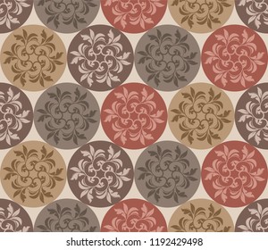 Seamless ceramic tile with colorful patchwork. Vintage multicolor pattern in turkish style. Endless pattern can be used for ceramic tile, wallpaper, linoleum, textile, web page background. Vector