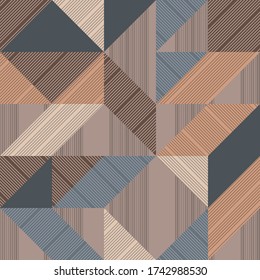 Seamless ceramic tile with colorful patchwork. Vintage multicolor pattern in turkish style. Endless pattern can be used for ceramic tile, wallpaper, linoleum, textile, web page background. Vector
