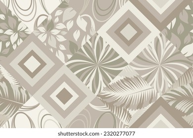 Seamless ceramic tile with colorful patchwork. Vintage multicolor pattern in turkish style. Endless pattern can be used for ceramic tile, wallpaper, linoleum, textile, web page background. Vector