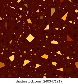 Seamless ceramic tile floor pattern. Terrazzo style tile background. Vector pattern.