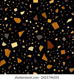 Seamless ceramic tile floor pattern. Terrazzo style tile background. Vector pattern.