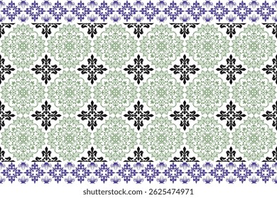 Seamless ceramic tiles, oriental patterns, Uzbek Islamic oriental floral Arabic 
