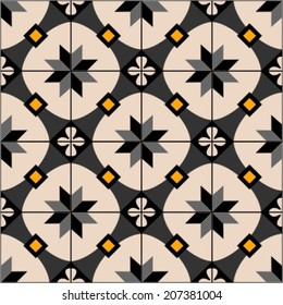 Seamless ceramic tiles pattern