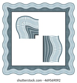 seamless certificate classic decorative border vector