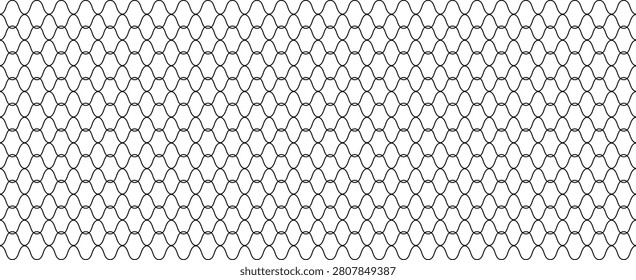 Seamless Chain Link Fence Pattern Vector Background for Industrial Security Design and Construction Site Texture Overlay for Architectural Graphic Projects.