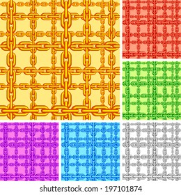 Seamless chain pattern.