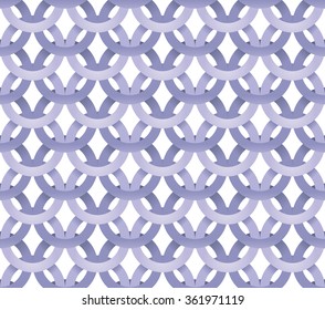 Seamless chain pattern. Circle and ring Pattern in colors of 2016. Abstract background. Vector Regular Texture. Can be used for textile or wrapping paper.