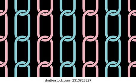 Seamless chain pattern. Vector Illustration