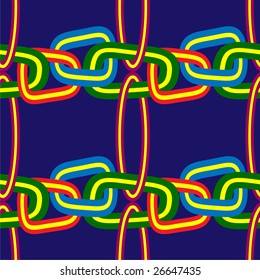 Seamless chains. A background. A vector. Without mesh.