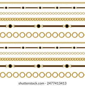 Seamless Chains pattern. Design for fabric, wallpaper, wrapping, background.