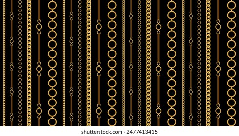 Seamless Chains pattern. Design for fabric, wallpaper, wrapping, background.