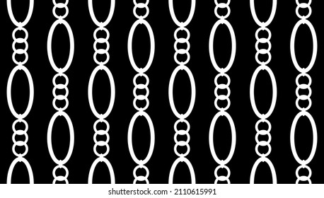 Seamless chains pattern. Vector Illustration.