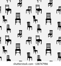 Seamless Chairs Pattern