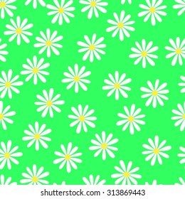 Seamless chamomile background
