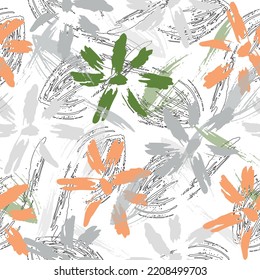 Seamless chamomile pattern. Watercolour illustration. Summer background. Bright colors, painting on a light background. 