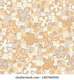 Seamless chaos consisting of convex blots scattered on an abstract background.