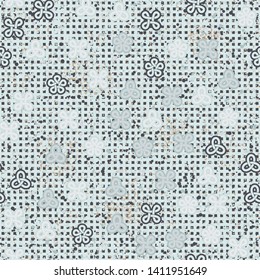 Seamless chaos consisting of looped shapes scattered on an abstract background. Easy editing.