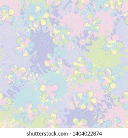 Seamless chaos consisting of variegated blots scattered on an abstract background.