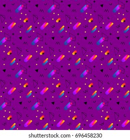 Seamless Chaotic geometry background. Minimal futuristic design. Suitable for posters,covers,prints. stock vector.