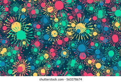 Seamless chaotic pattern of blot. Fashion camouflage.