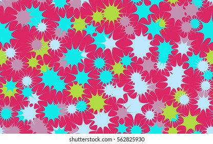 Seamless chaotic pattern of stars. Fashion camouflage.