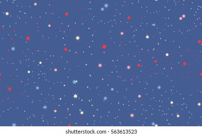 Seamless chaotic pattern of stars. Fashion camouflage.
