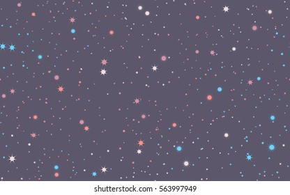 Seamless chaotic pattern of stars. Fashion camouflage.